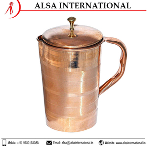 High Quality Pure Copper Water <b>Jug</b> Customized Classic Fancy Designs Wholesale Price Private Label Includes High <b>Glass</b> Metal - Product Image 6