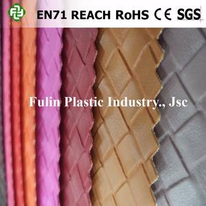 Vietnam importación PVC Rexine tela no tejida respaldo sintético elasticidad en relieve PU sofá bolsa muebles silla ropa fútbol - Product Image 2