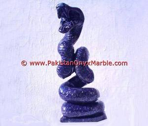 Figurines d'animaux en pierre de lapis-lazuli sculptées à la main, décoration d'intérieur, cadeaux, collection de pierres précieuses - Modèle de chien, de chat, d'aigle, d'éléphant - Product Image 2