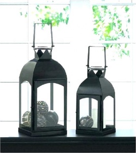 Lanterne décorative faite à la main de fer de mariage de jardin extérieur pour la décoration à la maison - Product Image 1