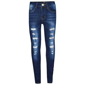 Pantalon en jean coupe ajustée de haute qualité pour hommes, logo personnalisé, tenue décontracté, taille moyenne, délavé coloré, imperméable, style crayon, léger - Product Image 2