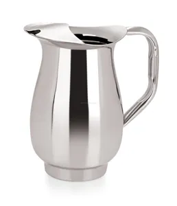 Stainless Steel Wholesale Best Quality Durable Diamond Water Beverages Jug With Ice Catcher For Restaurant Hotel Home