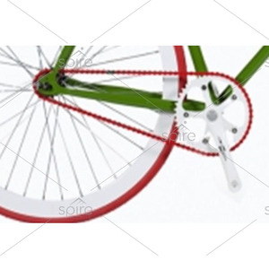 Bicicleta de piñón fijo de 700c de una sola velocidad unisex fabricada en China con horquillas de acero y aleación de aluminio Kenda Tire - Product Image 5