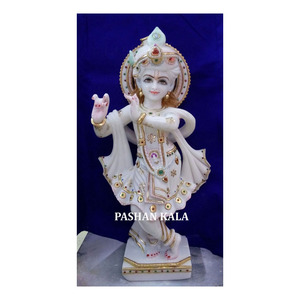 Estatua antigua de Krishna hecha a mano, bonita - Product Image 1