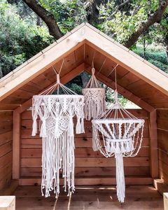 Abat-jour en macramé écologiques en coton pour la décoration intérieure - Product Image 6