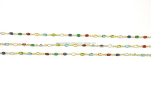 เครื่องประดับโลหะชุบโลหะหลายชิ้นชุบด้วยเงิน,ชุบโรสโกลด์และสีดำ Sameer Art & Craft โรเดียมรูปไข่แฮนด์เมด - Product Image 4