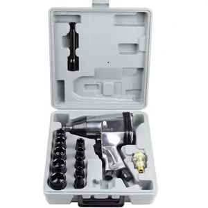 Neumático llave Kit alta torsión aire llave conjunto de herramientas con 10 enchufes 7500RPM