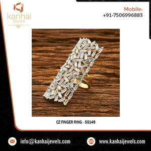 แหวนนิ้วทันสมัยชุบ Cz 2-55149 - Product Image 2