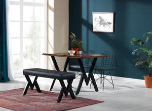 Ensemble de salle à manger avec pieds en néo-métal - Product Image 2