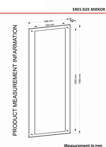 Eres กรอบไม้ติดผนังกระจกวอลนัทเต็มความยาวกระจกแต่งตัวกระจก - Product Image 4