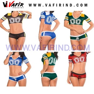 Uniformes de pom-pom girl personnalisés CU-6594 vêtements d'entraînement pour filles en coton spandex rayonne de polyester pour le costume de Cheer - Product Image 3