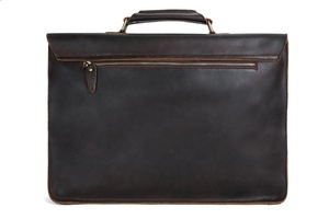 Sacs de messager en cuir Exportateur en cuir véritable Crazy Horse Satchel Messenger Bag Office Bag - Product Image 3