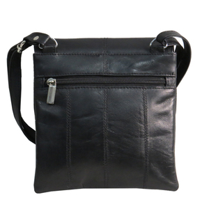 กระเป๋าสะพายหนังแท้สำหรับทุกเพศมีซิปกระเป๋าสไตล์ธุรกิจลำลอง - Product Image 2