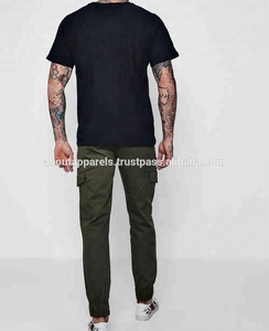 กางเกงจ็อกเกอร์ผ้าฝ้ายทวิลพิมพ์ลายลำลองราคาถูกแบบใหม่สำหรับผู้ชายและเด็กผู้ชาย ระบายอากาศได้ดี พร้อมโลโก้สั่งทำ - Product Image 3