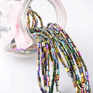 Lấp Lánh Trang Sức Pha Lê Hạt Hình Chữ Nhật Crystal Beads, Long Cube Glass Beads Với Số Lượng Lớn