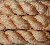 Fil à tricoter à la main Maharaja de qualité supérieure 100% soie, teint, écologique, anti-boulochage, doux, pour broderie et tissage, à prix économique
