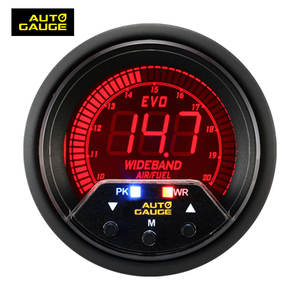 Medidor de banda ancha de relación de combustible de aire de Venta caliente con placa frontal negra de ajuste Universal de rango 10 ~ 20 AFR - Product Image 3