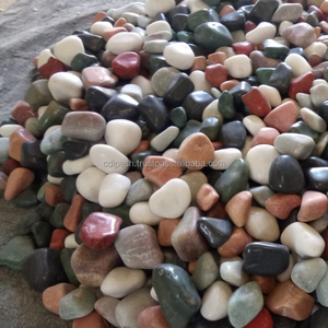 Agate lisse multicolore et Quartz blanc galets de pierre ronde naturelle de type galets polis à vendre - Product Image 1