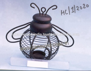 Iron Decorative Honey Bee Shape Tea Light <b>Candle</b> <b>Holder</b> in <b>Black</b> Color Eco-Friendly for Christmas Wedding Party Home Decoration - Product Image 2
