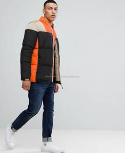 Stylish Slim Fit Men's Winter Waterproof <b>Zipper</b> Padded Jacket Casual Long Hood Fox Fur Plus Size Bulk Wholesale Cheap Polyester - Product Image 4