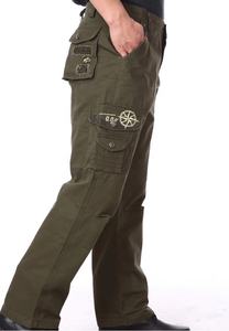 Pantalon en coton kaki pour homme Pantalon chinos en coton Pantalon en coton kaki - Product Image 6