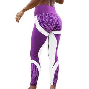 Mallas de yoga sin costuras para mujer, leggings de cintura alta, realce de glúteos, para gimnasio, a la moda, 2023 - Product Image 4