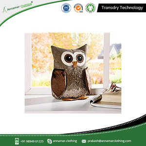 100% Organic Cotton Custom Logo Printed Stuffed Animal Sand Bag Doorstop - Product Image 2