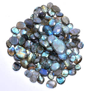 Lote de piedras preciosas facetadas multibrillo azul labradorita natural sin tratar - Product Image 3