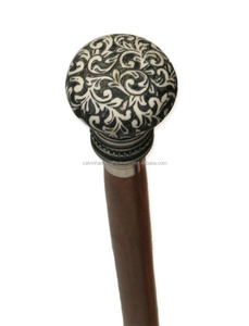 Bastón de latón marino con mango, bastón de madera hecho a mano con acabado antiguo - Product Image 2