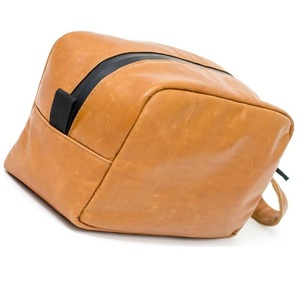 Women's <b>Leather</b> Travel Cosmetic <b>Bag</b> for <b>Toiletry</b> Case for On-The-Go Beauty Essentials - Product Image 1