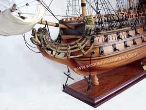 Le Soleil royaal โมเดลเรือไม้อาบแดดของขวัญแปลกใหม่โมเดลงานฝีมือทำจากไม้ - Product Image 2