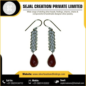 Gran oferta, pendientes de aro de piedras preciosas de Plata de Ley 925, joyería fina para fiestas de boda o regalos - Product Image 6