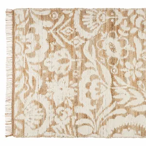 Indian Jacquard Jute Tapijten Fabrikant Boho Nordic Home Decor Tapijten Woonkamer Wasbare Katoenen Geweven Jacquard