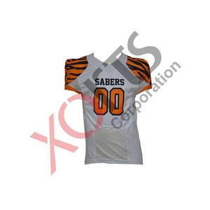 Maillots et uniformes de football américain sur mesure, grande taille, manches courtes, respirants, antibactériens, séchage rapide - Product Image 2