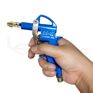 Kit de Pistola de Aire Lematec ZN-127 de 1/4 Pulgadas Azul con Boquilla Larga, Consumo de Aire de 1.54 CFM para Limpieza - Product Image 3