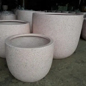 Chậu Trồng Cây Bát Cổ Điển Ecova-pots, Màu Hồng Nhẹ, Dành Cho Trang Trí