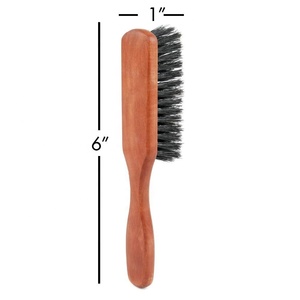 Brosse à barbe en nylon à manche en bois PRESTIGE RAZOR en gros pour hommes, utilisée avec une brosse à raser - Product Image 4