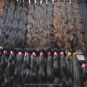 Vente en gros d'extensions de cheveux Remy brésiliens vierges 100% cuticule complète 7A cheveux indiens faisceaux de tissage de cheveux humains droits naturels - Product Image 1