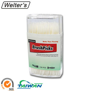 Customized Portable Ivory Plastic Disposable <b>Toothpicks</b> 150 Count CE Certified Oral Cleaning Plaque Remover - Product Image 4