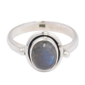 ขายส่ง925เงินสเตอร์ลิงแหวนพลอยลาบราดอไรต์เครื่องประดับวินเทจแหวนเวอร์เมลตลอดกาลขายส่งและผู้ผลิต - Product Image 1