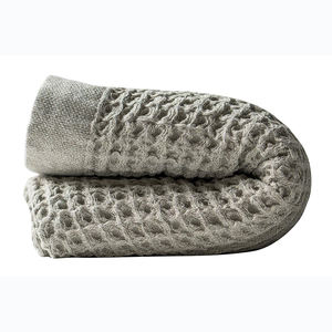 Tissu de nettoyage de serviettes à base de gaufres, coton naturel, 50 pièces, vente en gros - Product Image 6