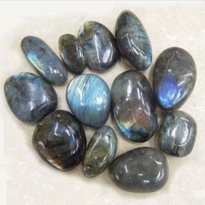 หินลาบราดอไรต์หินโมราขัดเงาธรรมชาติเป็นกลุ่มหินอัญมณีกึ่งมีค่าสำหรับมาสค็อตเพื่อการรักษาตามหลักฮวงจุ้ยเรกิ - Product Image 3