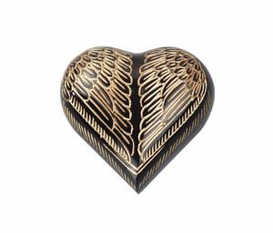 Aile d'aigle coeur Urn/aigle crémation Urn fournitures funérailles brasworld inde - Product Image 1