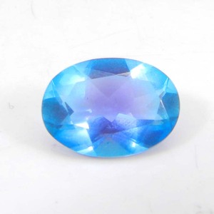 Doblete de Alejandrita Natural 15x10mm Piedra preciosa azul de corte clásico ovalado - Product Image 1