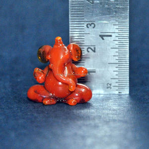 แก้วคริสตัลรูปพระพิฆเนศสีเหลืองทำด้วยมือของที่ระลึกทรงกลมหลากสีสำหรับตกแต่งบ้านเป่าและโคมไฟ - Product Image 6