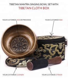 ชามโยคะและทำสมาธิแบบทิเบตทำด้วยมือลูกเต๋า chyangrashi บำบัดด้วยเสียงและของที่ระลึกในรูปแบบทางศาสนา - Product Image 6