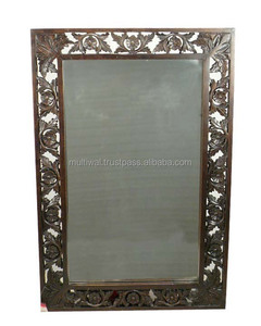 <b>White</b> and Gold Brass <b>Mirror</b> Round Shape for Home Wall Decorative Item - Product Image 3