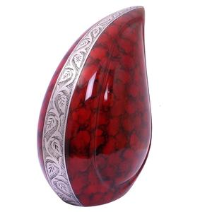 โกศเผาศพแกะสลักด้วยมือสำหรับบรรจุอัฐิมนุษย์ ดีไซน์รูปหยดน้ำ - Product Image 1