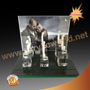 Vitrine de luxe en acrylique, meuble d'exposition avec lumière Led rotative, Offre Spéciale - Product Image 3