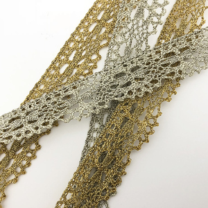 No.9821 Embellecedor de encaje dorado ecológico - Product Image 2